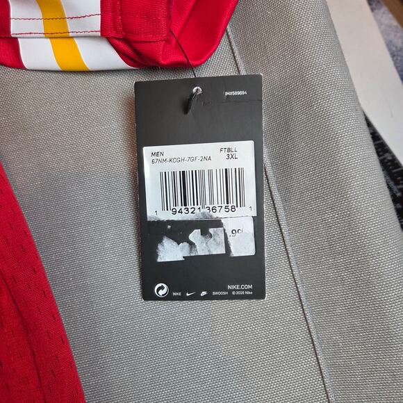 Nike NFL On Field Patrick Mahomes #15 Chiefs 3XL Jersey NWT Manufacturing Flaws - Picture 9 of 15